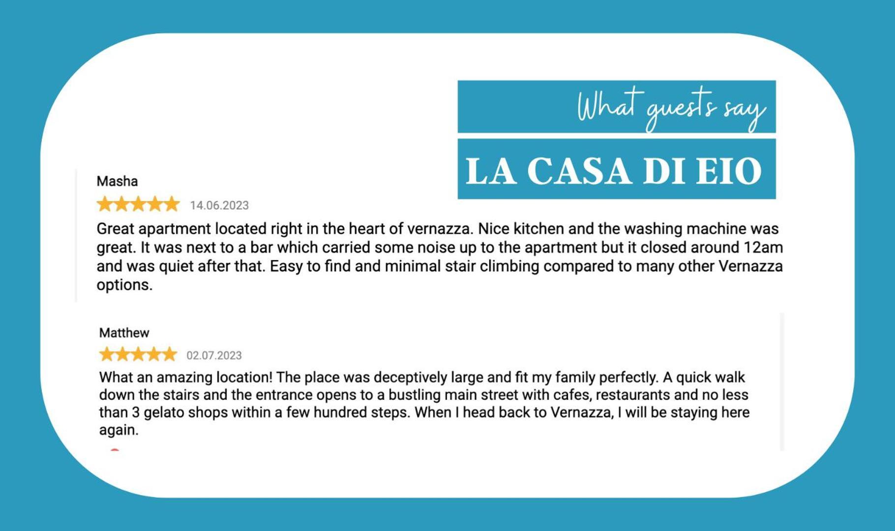 La Casa Di Eio Apartment Vernazza Ngoại thất bức ảnh